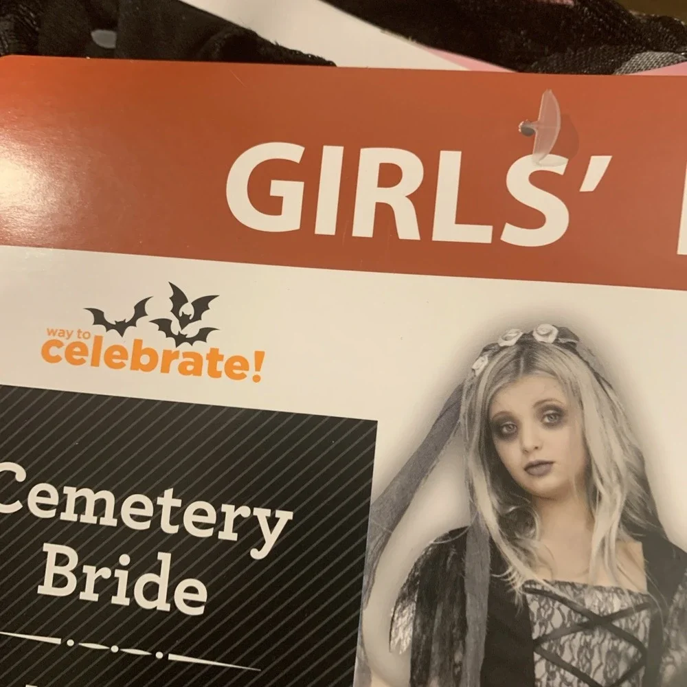Cemetery Bride Girls Size M7/8 Halloween Costume